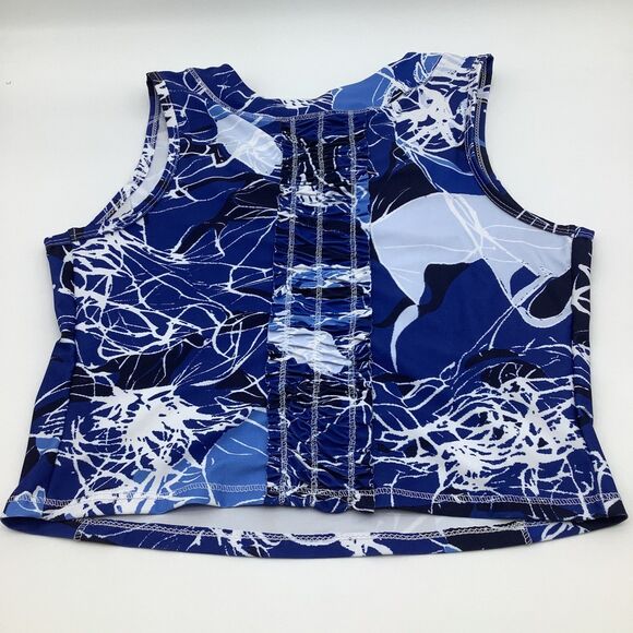 The Bubble Womens Lexi Crop Top Blue Size Medium‎ NWT - Picture 4 of 10